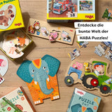 HABA Puzzle Pompiers - Ensemble de 3 pièces pour enfants à partir de 3 ans Puzzle en carton Police et Ambulance - Favorise la motricité fine et la concentration - 1302759001 Puzzle Naty Shop