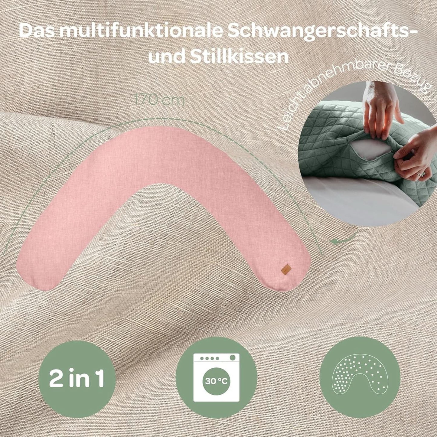 BÉABA, Big Flopsy, oreiller multifonction pour l'allaitement Accessoires Alimentation et Allaitement Bebe Naty Shop