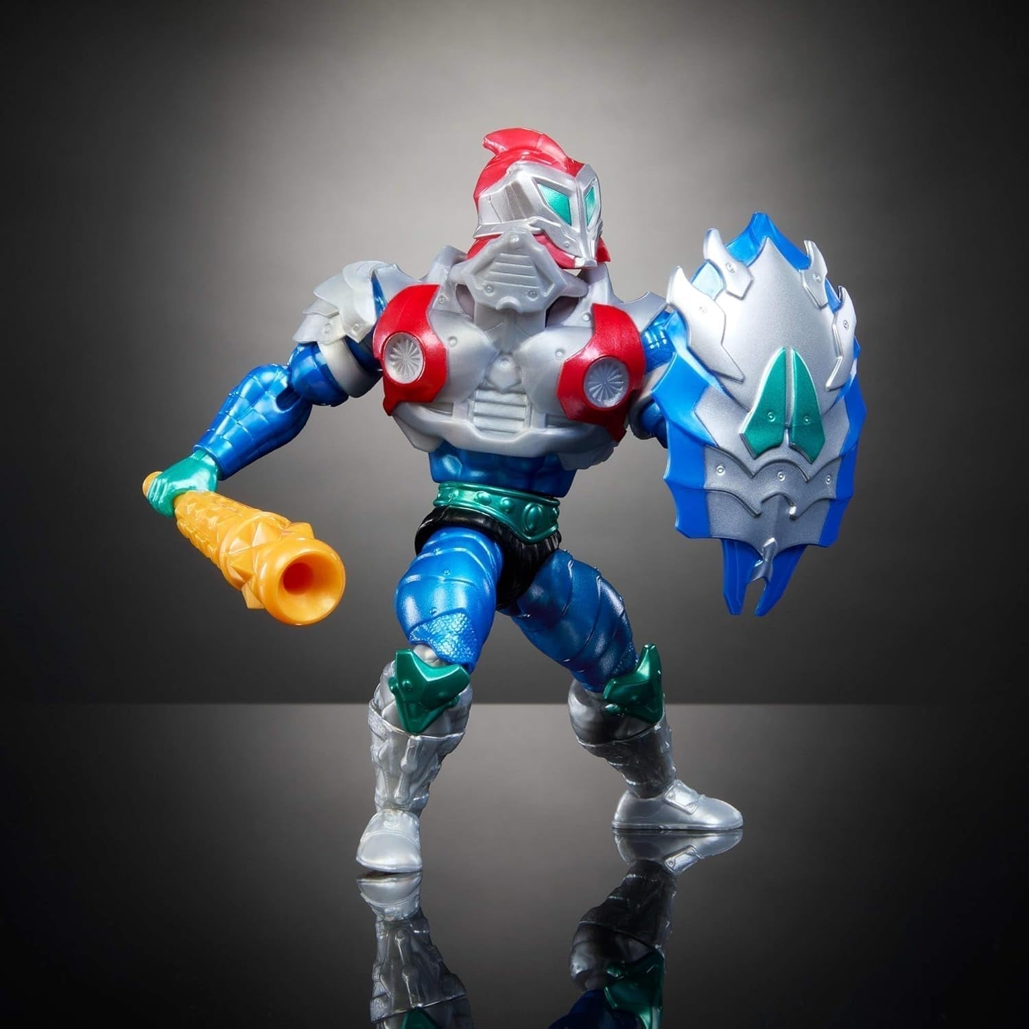 Masters of the Universe Origins Turtles of Grayskull Mekaneck Reptile Wars Figurine mobile, Teenage Mutant Ninja et MOTU Crossover Hero Toy, JBN00, [Multicolore] Figurines Naty Shop