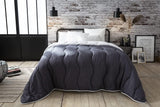 Couette Abeil, Bicolore, 220 X 240 Cm, Blanc et Gris Couettes et quilts Naty Shop