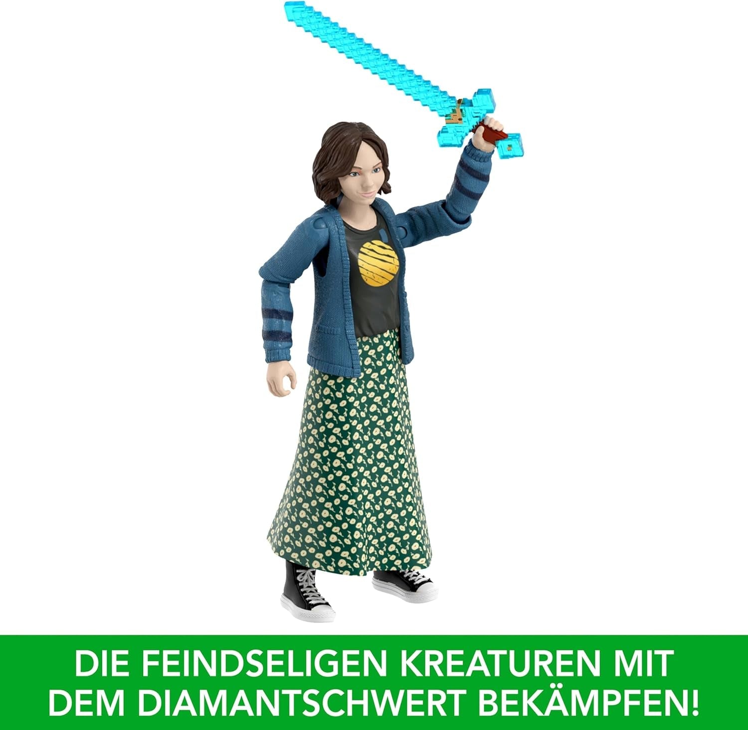 Mattel Minecraft Story Set avec 4 figurines d'action et 3 accessoires Rencontres dans l'Overworld Set Minecraft Movie Inspired Collectible Toy JFR70 Action Figures Naty Shop