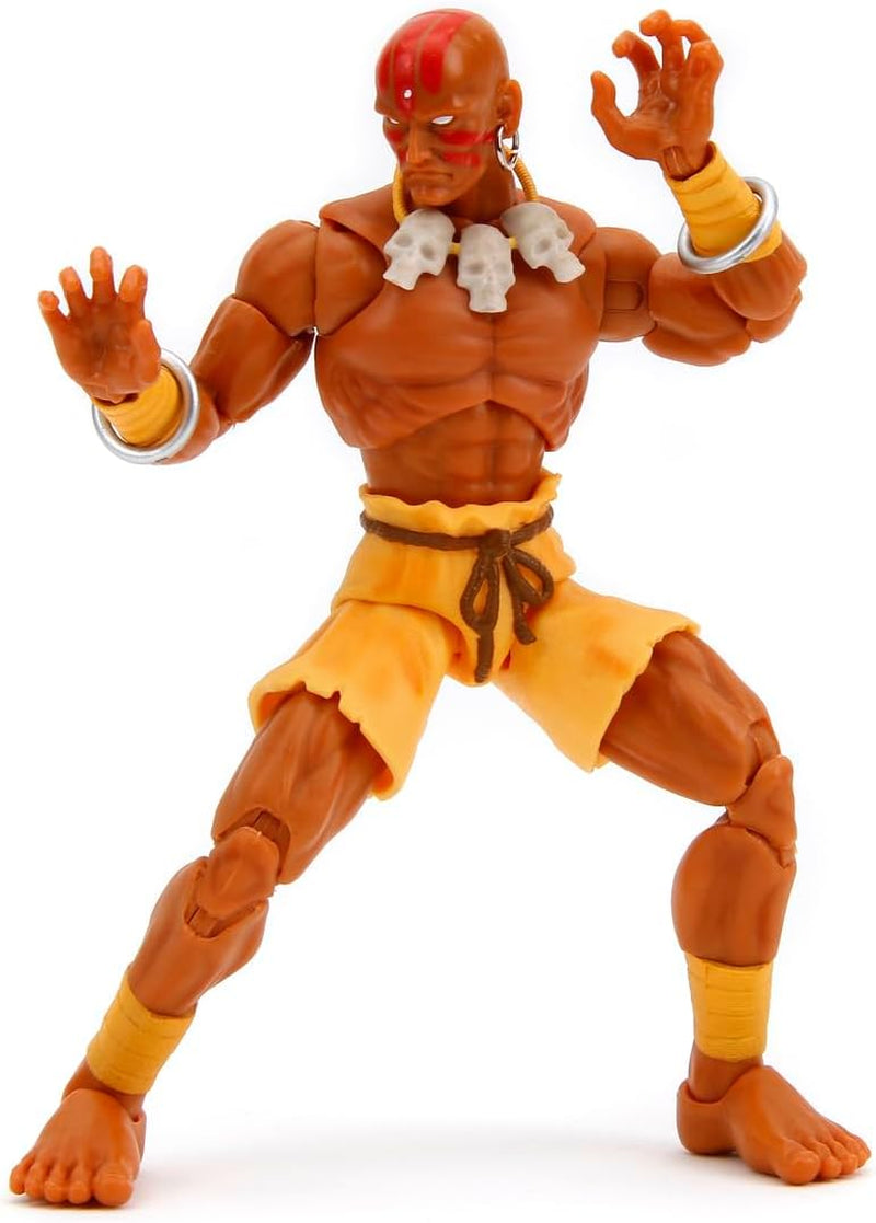 Jada Toys Street Fighter Figure Guile (15 cm) - Street Fighter 2 : The Final Challengers Figurine mobile à collectionner avec tête, mains et accessoires alternatifs, à partir de 13 ans Figurines Naty Shop Dhalsim