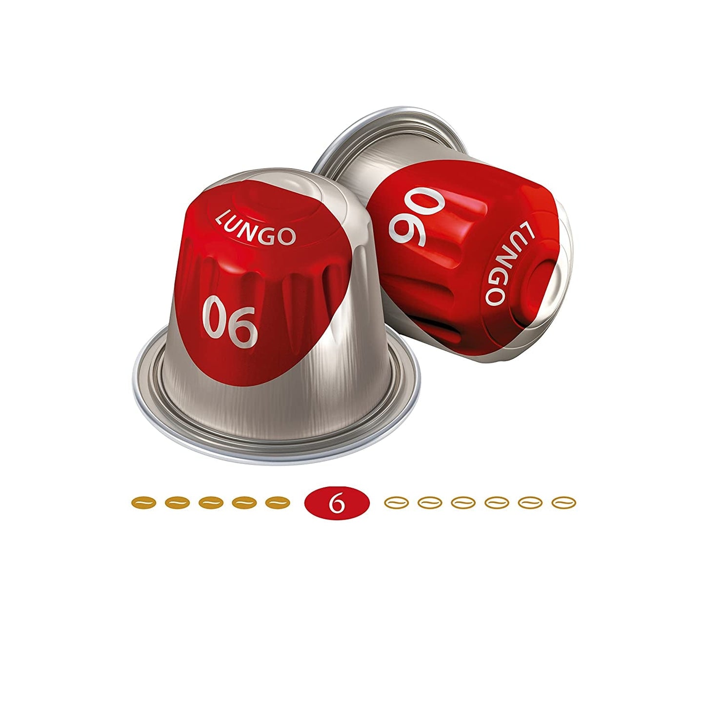 Jacobs Capsules de café Lungo Classico, Megapack XXL, Intensité 6/12, 5 x 40 tasses, Capsules de café compatibles Nespresso*, 200 capsules