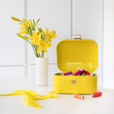 Wesco 235 001 Mini corbeille à pain Grandy 17 x 18 x 12 cm (L/l/H) rose, acier inoxydable Boîtes de conservation alimentaire Naty Shop