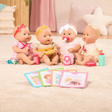 Poupée Baby Sweetheart - Heure du coucher - 31 cm - Corps doux - Accessoire tétine - Jeu de simulation - Jouet à partir de 3 ans