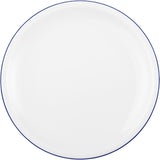 Service à café 18 pièces Seltmann Weiden | Série compacte, bord bleu | L'ensemble comprend 6 assiettes de petit-déjeuner, 6 tasses à café et 6 soucoupes, bleu