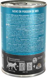 LEONARDO Nourriture humide [6x400g Fruits de mer] | Nourriture humide pour chats sans céréales | Aliments humides complets en conserve