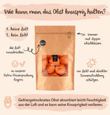 Abricots lyophilisés BRIX | Abricots secs naturels 85 g | Great Taste Award pour les fruits secs, séchés | Sans OGM, sans gluten, végétalien, vitamines conservées Naty Shop Produits déshydratés