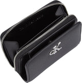 Calvin Klein Minimal Monogram Zip Around Klein Wallet, Noir (Noir), Taille Unique Naty Shop Portefeuille Femme