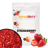 Morceaux de fraises lyophilisées 100g - Fraises lyophilisées Produits déshydratés Naty Shop 100G
