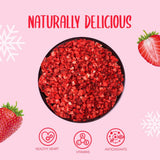 Morceaux de fraises lyophilisées 100g - Fraises lyophilisées Produits déshydratés Naty Shop
