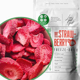 Fraises lyophilisées | Fruits lyophilisés Lyophilisés | Fruits secs sans sucre Fruits secs | Fraises séchées Lyophilisées | Fruits lyophilisés (90g) Produits déshydratés Naty Shop 90G