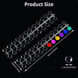 240 pièces Nagel Display Punkt Farbpunkte,Transparent Nail Art Display,Nagellack Displays Rund Für Nagelstudio Und Anfänger,Diy Nail Art Nagelstudios