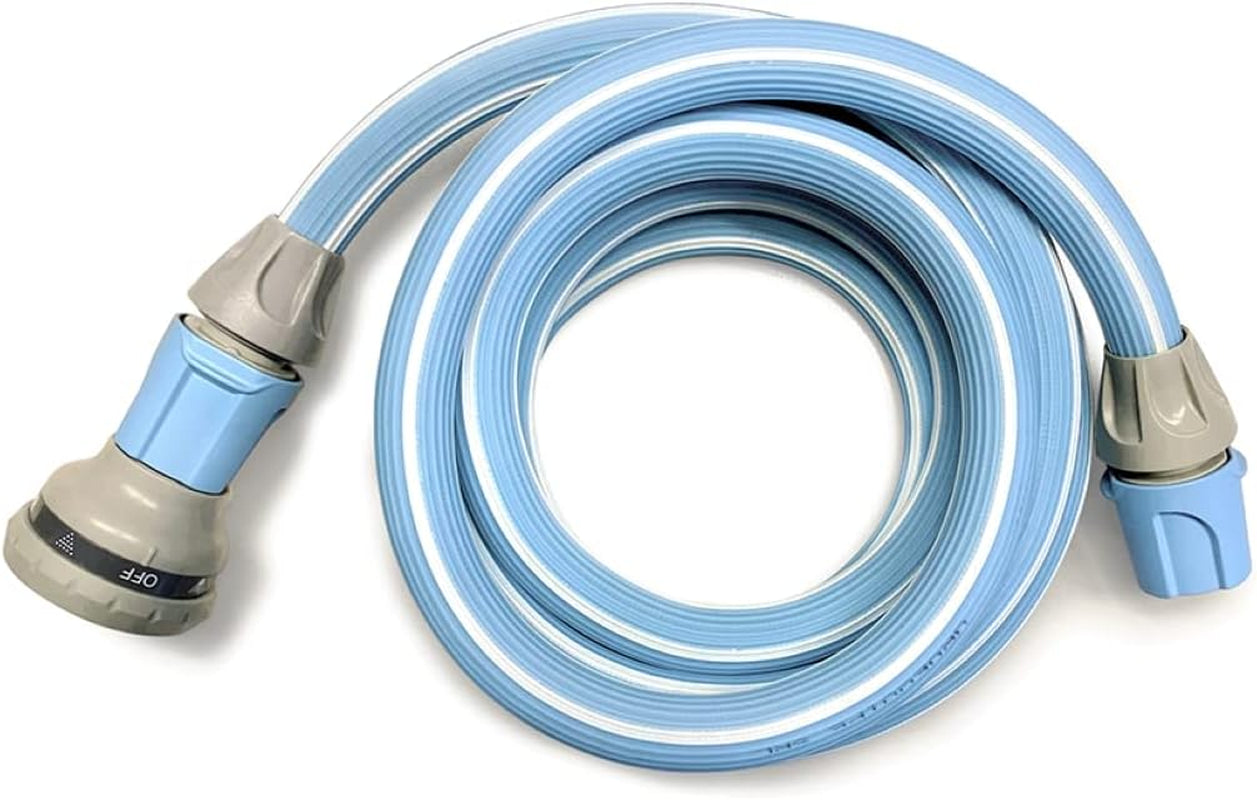 Magic Blue Tuyau d'arrosage extensible résistant aux nœuds et à la torsion de 10 mètres avec sac et buse de pulvérisation
