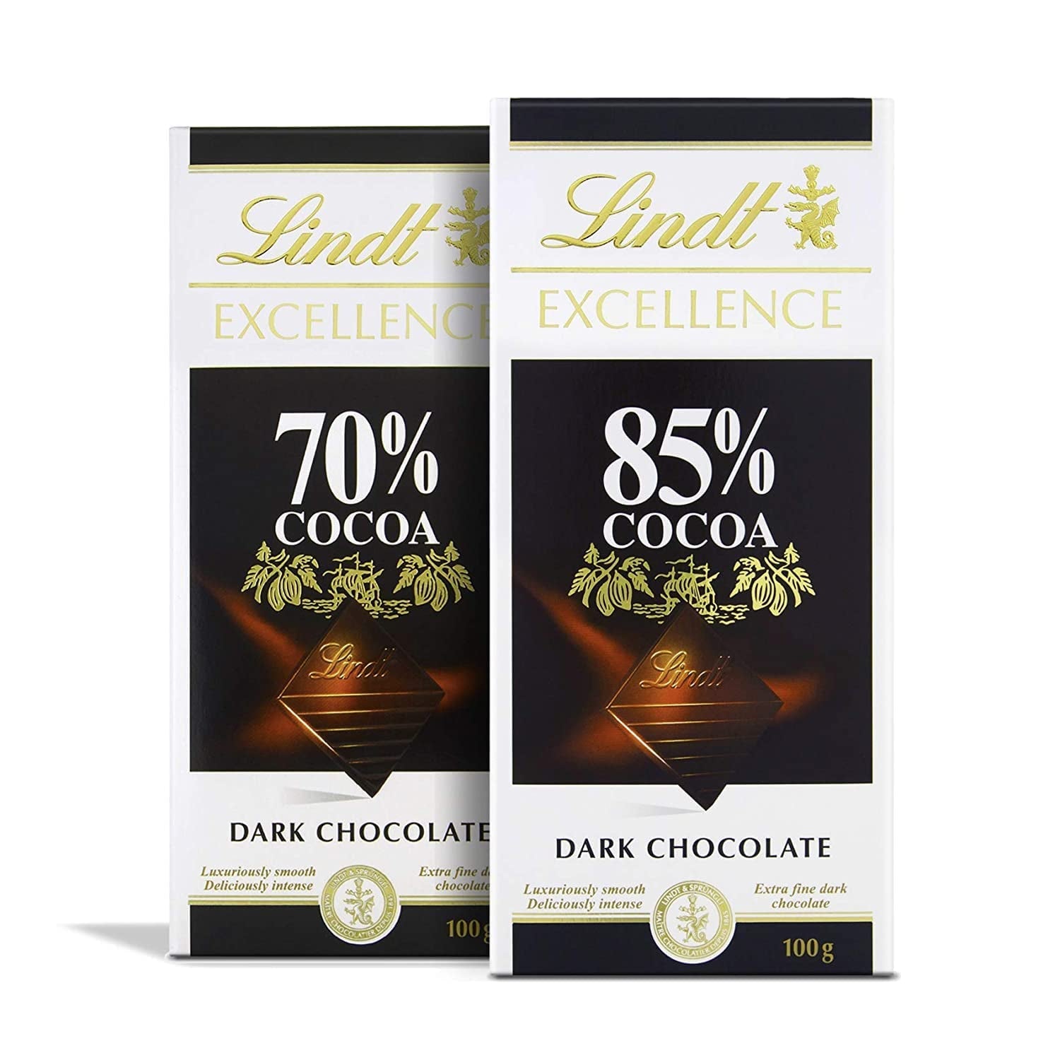 Chocolat Lindt | Barre EXCELLENCE 85% Cacao | 100g | Chocolat Extra Noir | Vegan Chocolate Bar
