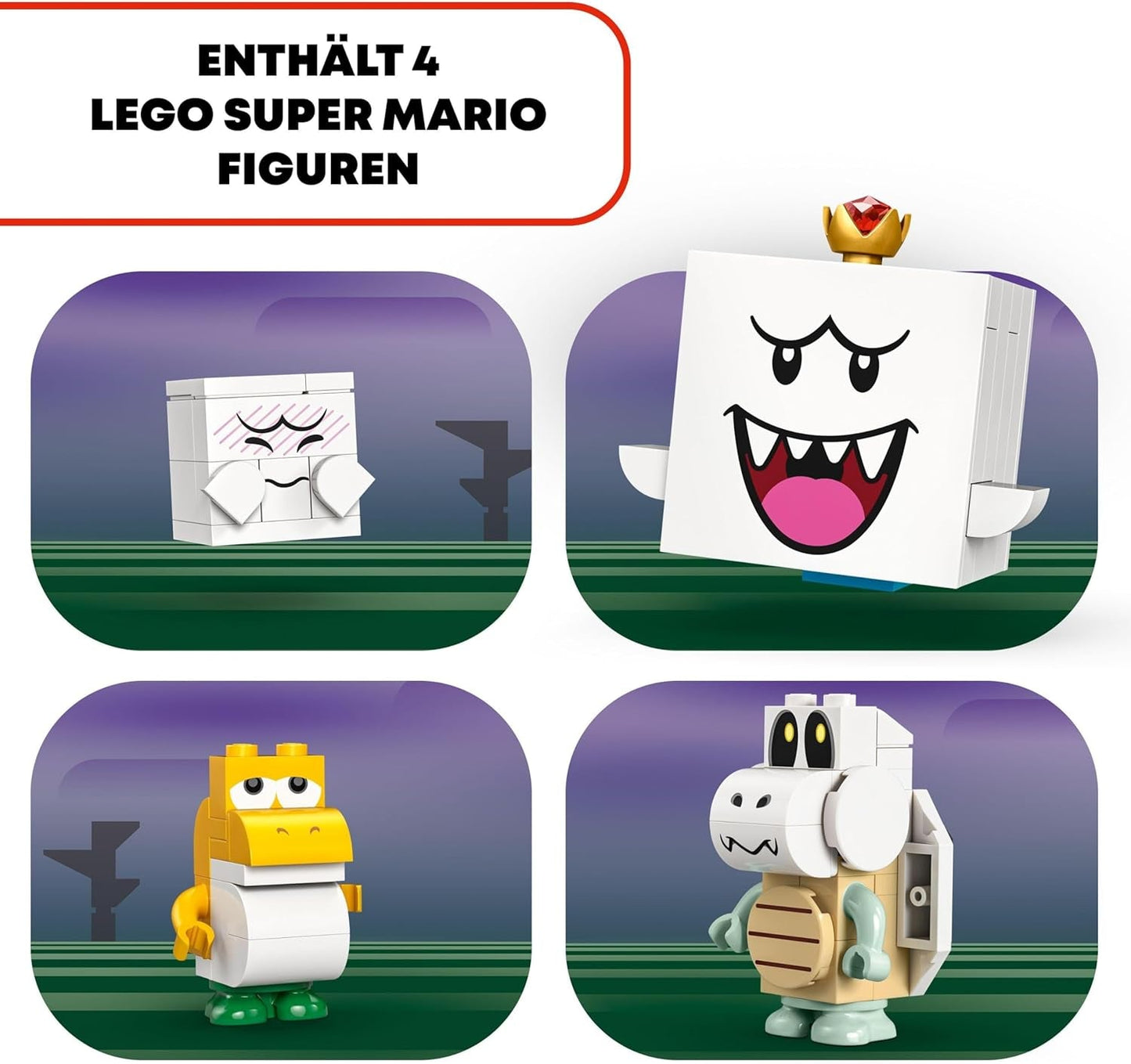 LEGO Super Mario King La maison hantée de Buu Huu Maison hantée pour enfants Ensemble de collection Nintendo avec bébé Yoshi Cadeau pour garçons, filles et joueurs à partir de 8 ans 71436 Ensembles de construction Besuche den LEGO-Store