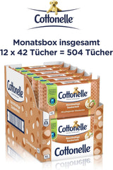 Lingettes humides, My Spa Experience - Cachemire et beurre de karité, biodégradables, sans plastique, refermables, pack économique, 12 X 42 lingettes humides