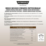 Riz italien à grains entiers, riz non raffiné à haute teneur en fibres, idéal pour les salades de riz créatives et les plats sains, emballé sous vide, 4 paquets x 500 g