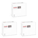 , Serviettes en papier jetables douces et délicates, paquet de 40 serviettes taille 38 x 38 pliées en 4 2 couches de couleur blanche, papier 100 % pure cellulose, certificats FSC (lot de 3)
