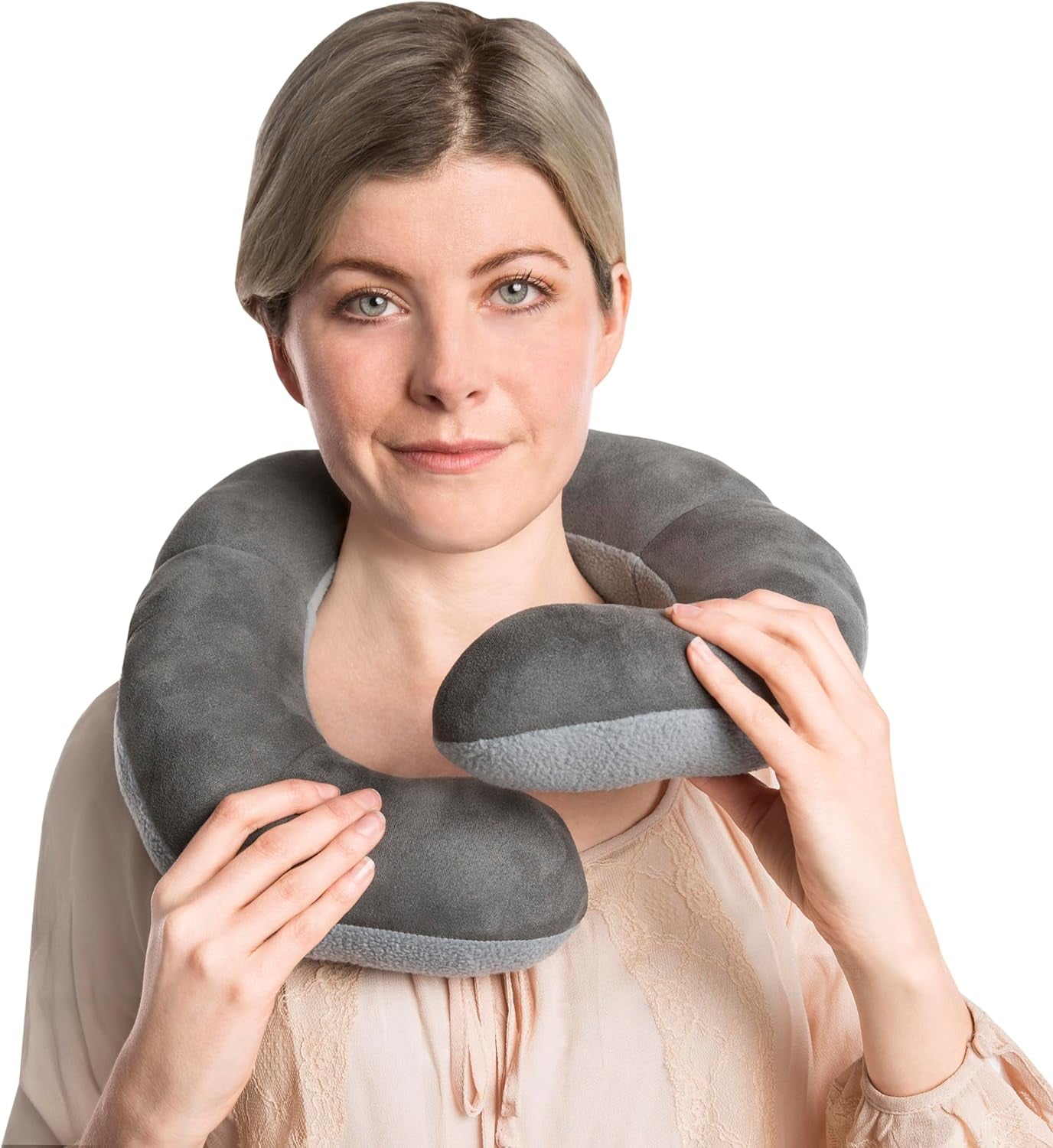 Coussin Wrap-N-Rest Deluxe, gris foncé/gris clair