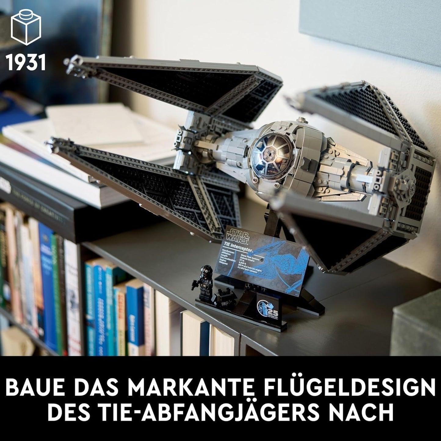 LEGO Star Wars Tie Interceptor Ultimate Collector Series Ensemble de construction créatif pour adultes Starfighter Brick Model Fan Gift Collectible Ucs Set 75382 Jeux de construction Besuche den LEGO-Store