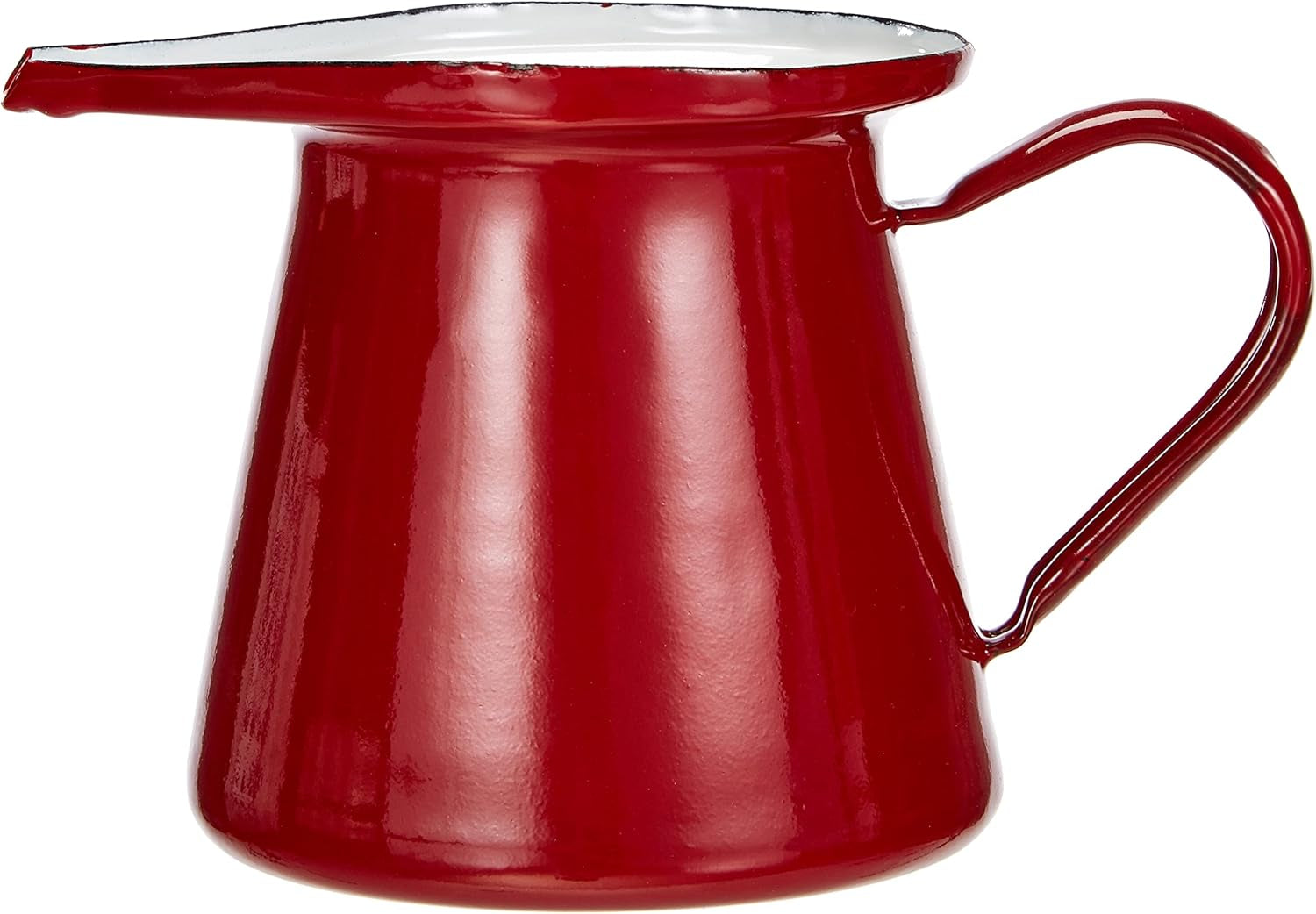 910550 – Mug à lait rouge, capacité 0,50 litre.