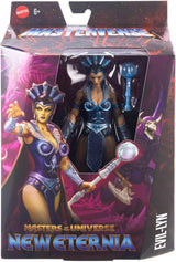 Figurine d'action Masterverse des Maîtres de l'Univers Env. 18 cm de haut, New Eternia Evil-Lyn, MOTU Toy Villainess, Sorcière, 30 points de mouvement, Baguette boule de cristal, Figurines JBP77 Naty Shop