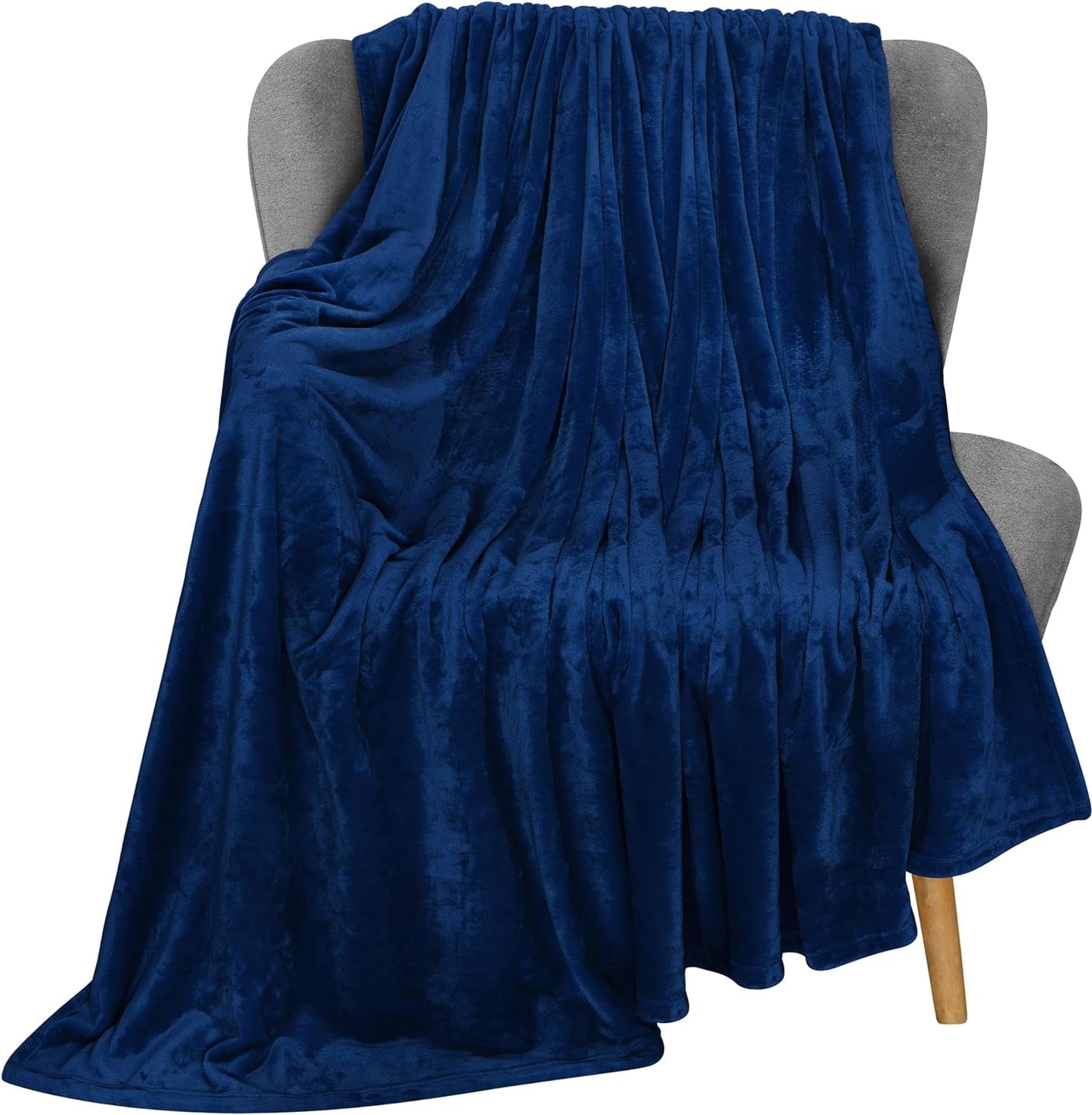 Utopia Bedding Couverture polaire douillette [228 x 228 cm, gris] Couverture douce, légère, chaude et moelleuse Couverture confortable et respirante pour lit, canapé, lits et couvertures Besuche den Utopia Bedding-Store Navy 152 x 127 cm