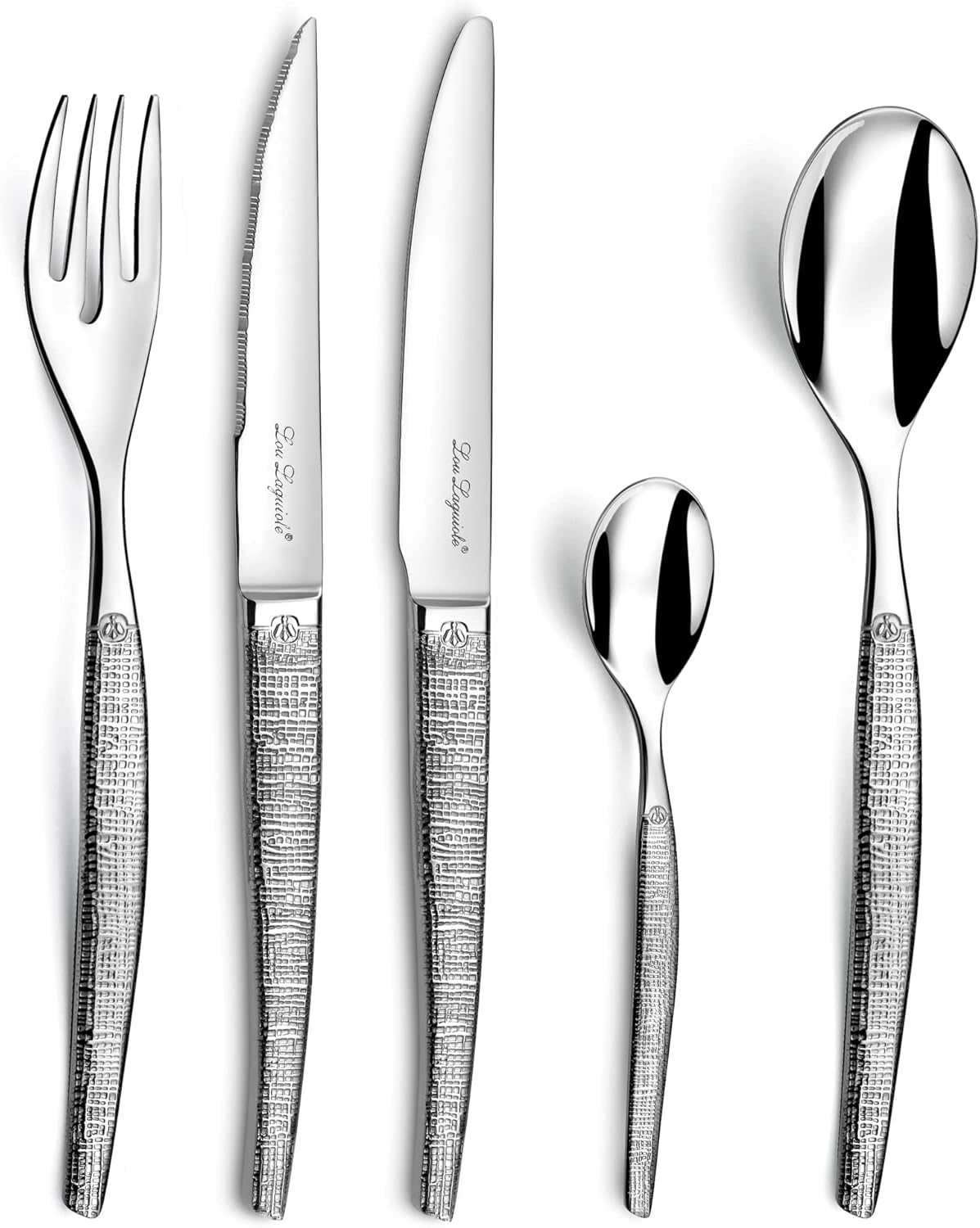 Couverts JET au design brillant, Ménagère d'exception, 30 pièces Naty Shop Kitchen
