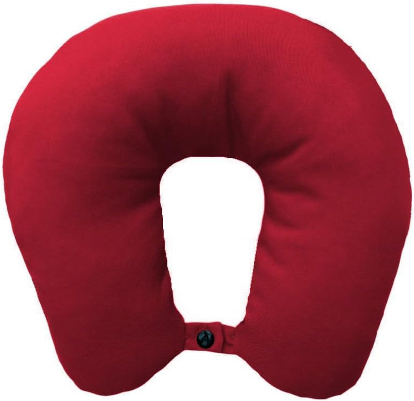 Lemos Home Oreiller cervical avec rembourrage en microfibre, oreiller de soutien du cou, oreiller de voyage confortable pour avion, voiture, bureau, idéal pour le camping, les vacances et les gadgets de voyage (vert menthe)