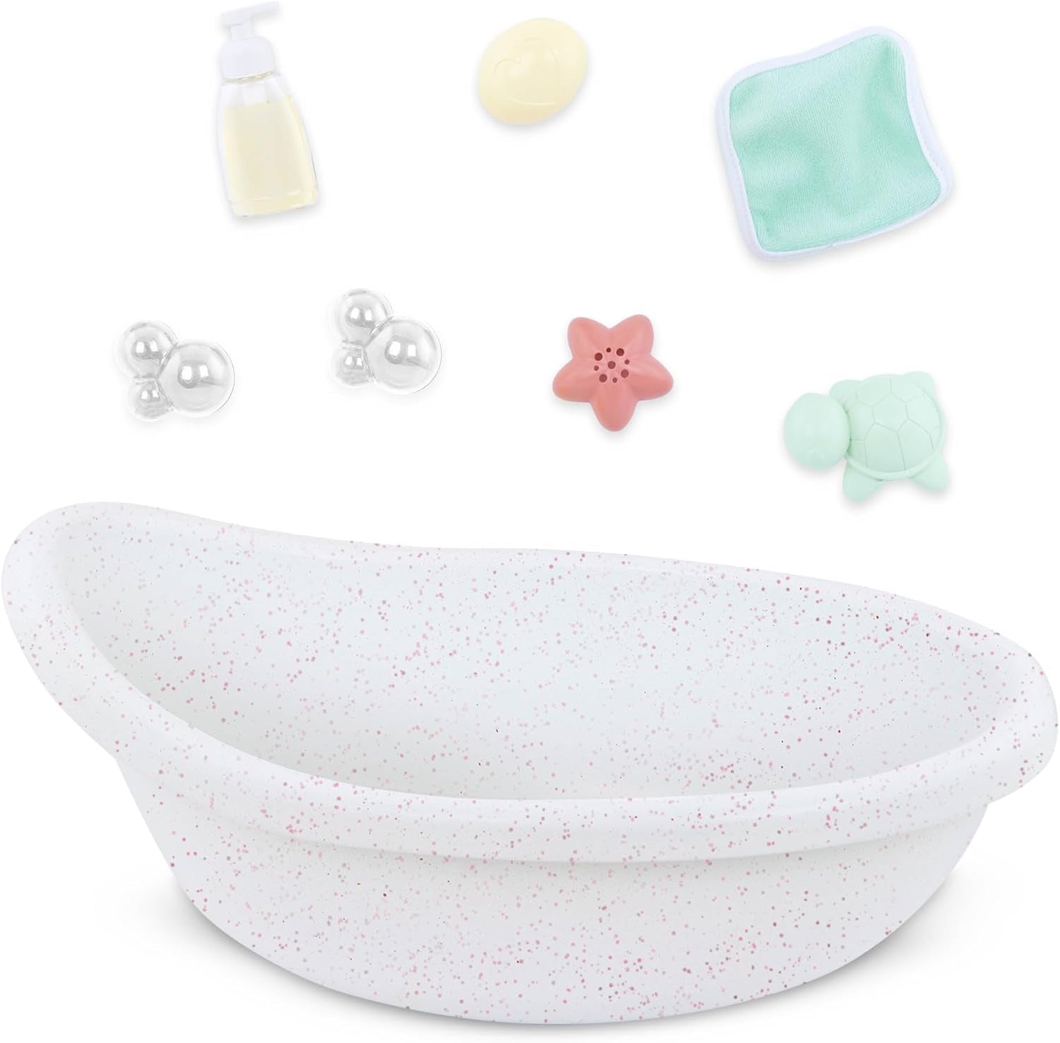 LullaBy – Baignoire pour poupée – Ensemble de bain – Jouet de bain – Accessoires pour poupée – Jeu d'eau réaliste – Enfants de 2 ans et plus