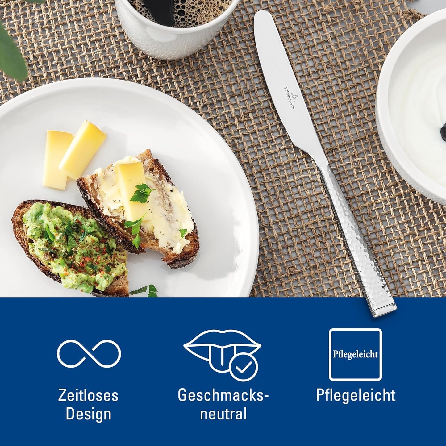 Villeroy & Boch Ménagère de forgeron pour 6 personnes maximum, 24 pièces, acier inoxydable