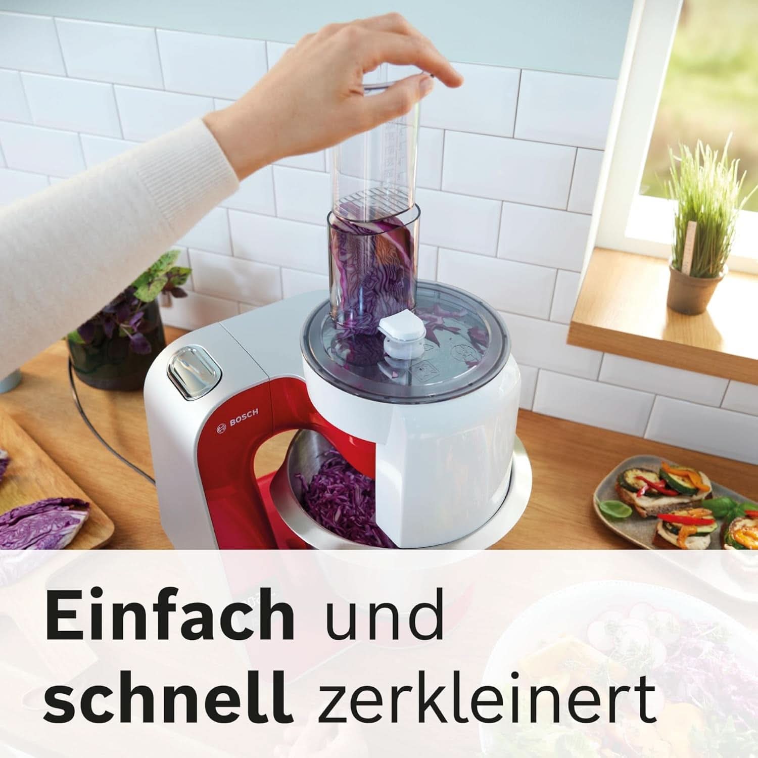 Robot culinaire Bosch Série 4 MUM5X720, balance intégrée, bol inox 3,9L, mixeur 1,25L, 1000W Accessoires Alimentation et Allaitement Bebe Naty Shop