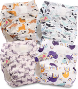 Couche réutilisable Littles and Bloomz FLV2-0602, fermeture à crochet et boucle standard, 6 couches