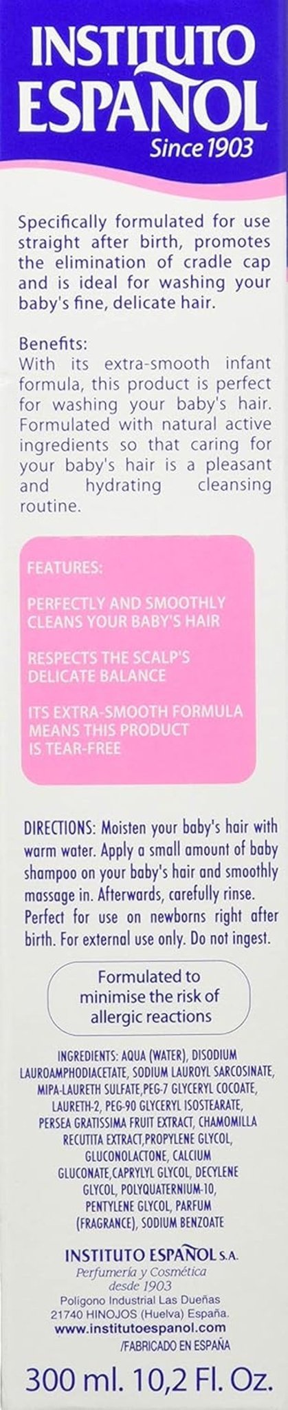 Ligne Bébé Champu Extra Suave - 300 Ml. Enfants - Bains et soins Naty Shop