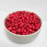 Groseilles entières lyophilisées 100g - Fruits lyophilisés - Fruits secs lyophilisés - Groseilles pour pâtisserie, décoration gâteaux, snacks, muesli, desserts Produits déshydratés Naty Shop