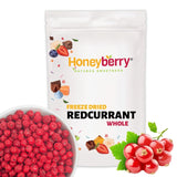 Groseilles entières lyophilisées 100g - Fruits lyophilisés - Fruits secs lyophilisés - Groseilles pour pâtisserie, décoration gâteaux, snacks, muesli, desserts Produits déshydratés Naty Shop 100G