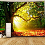 Tapis tapisserie forêt toile arbre soleil ciel Accueil - Accessoires et Décorations Naty Shop