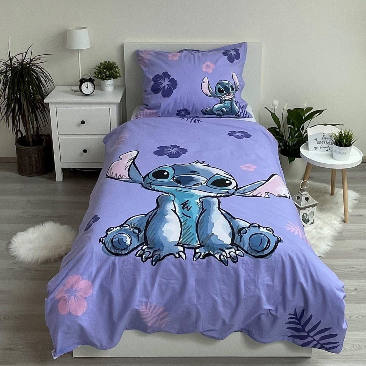 Lilo & Stitch Literie enfant réversible, 100% coton Literie - enfant Naty Shop