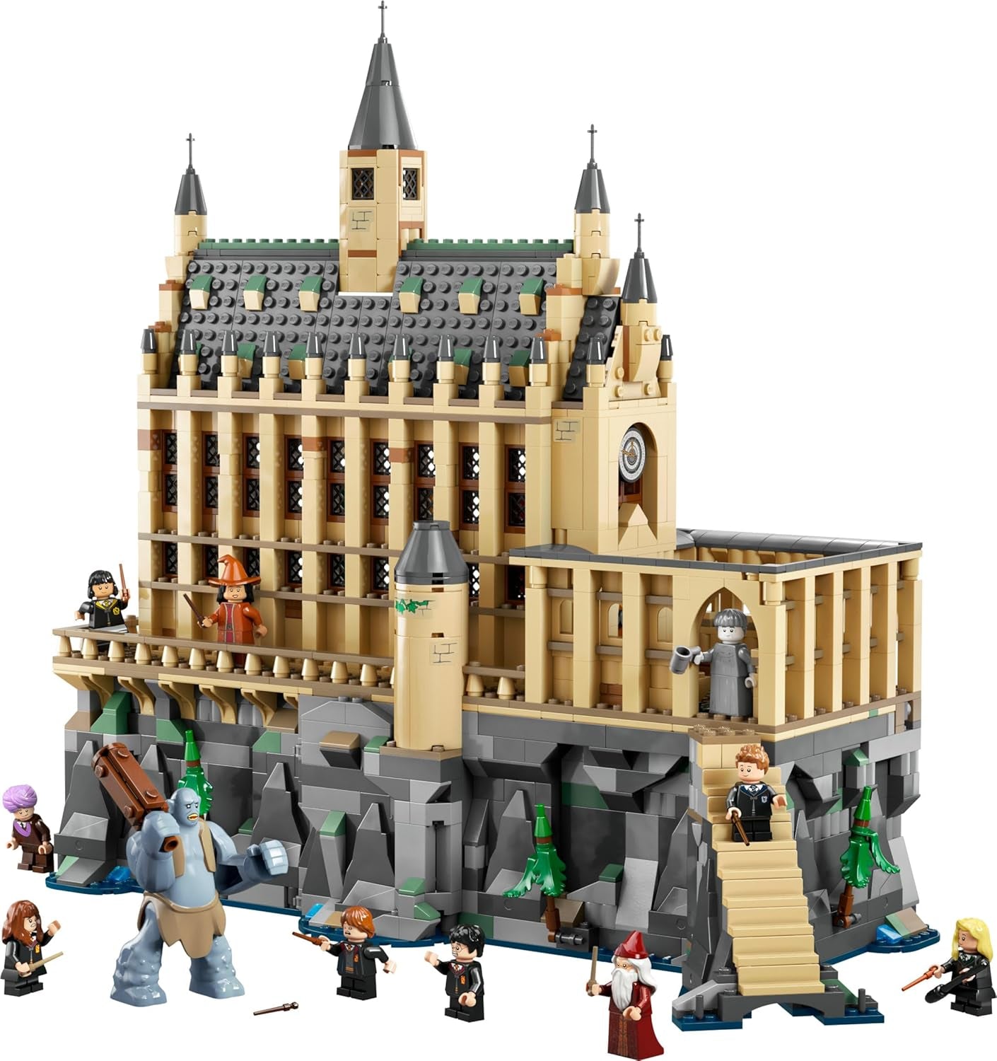 LEGO Harry Potter Château de Poudlard : La Grande Salle, jouet à collectionner avec 11 figurines dont Hermione Granger, cadeau magique pour garçons et filles 76435 Jeux de construction Besuche den LEGO-Store