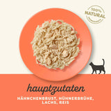 Applaws Nourriture humide pour chats 100 % naturelle, poitrine de poulet avec saumon en bouillon - Paquet de 12 sachets de 70 g