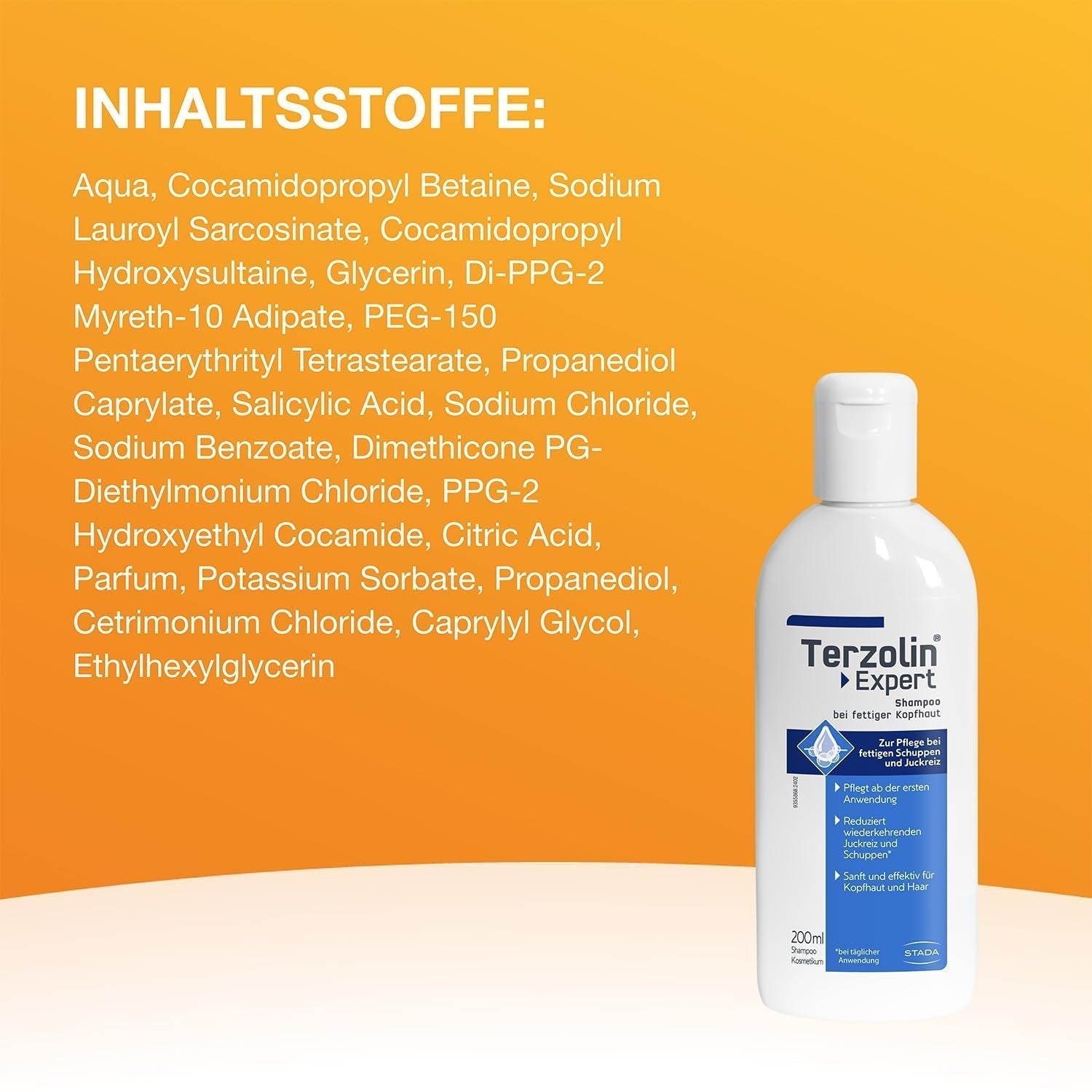 Terzolin Expert Shampooing cuir chevelu et cheveux gras, antipelliculaire, 200 ml Douche et bain Terzolin