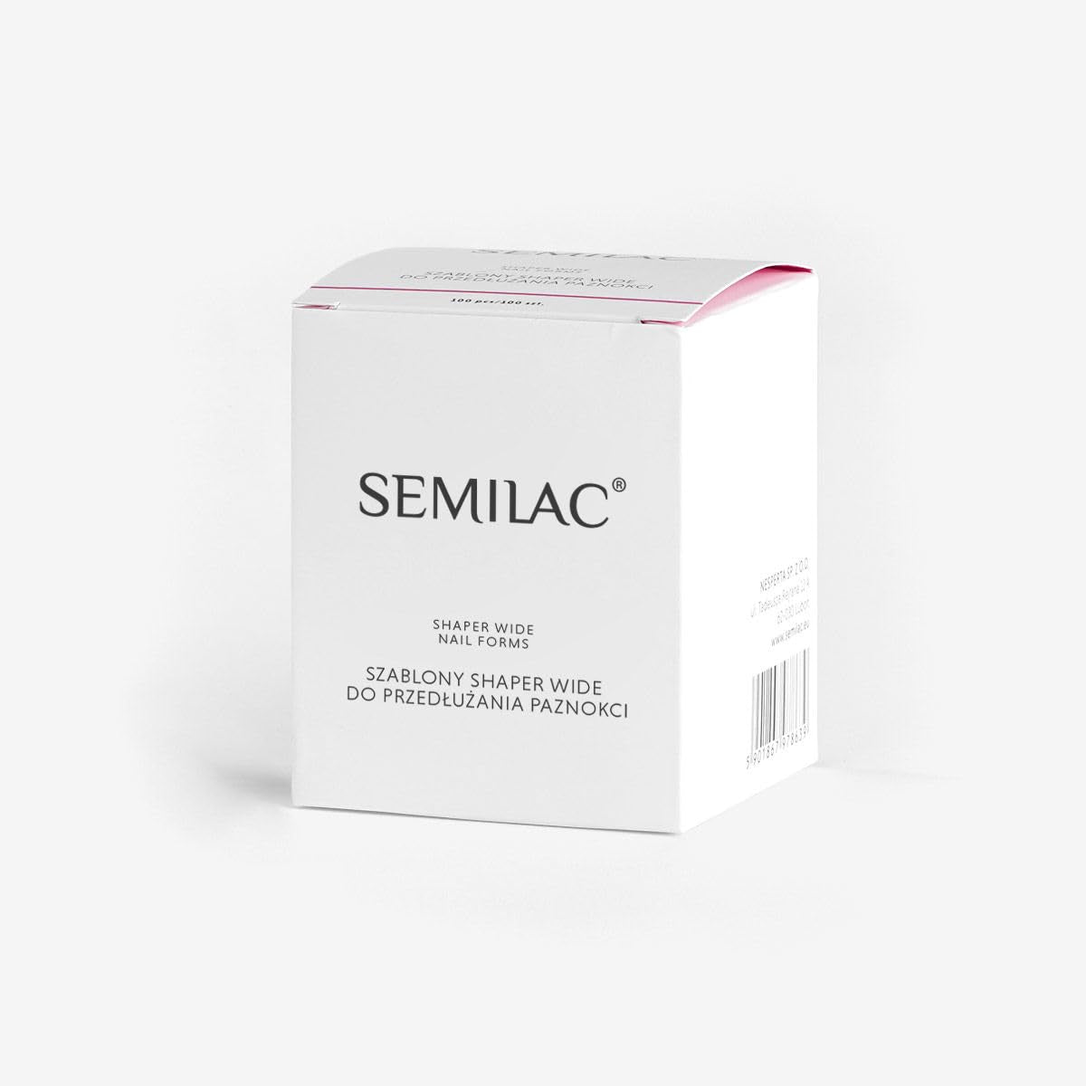 Gabarit d'extension d'ongles semi-vernis, 100 pièces, pour ongles en gel et acrylique, forme ronde