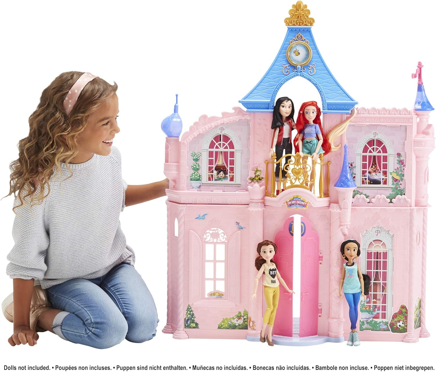 Disney Princess Castle Comfy Squad Maison de poupée avec 6 meubles et 16 accessoires Jouet pour filles de 5 ans Maisons de poupée Naty Shop