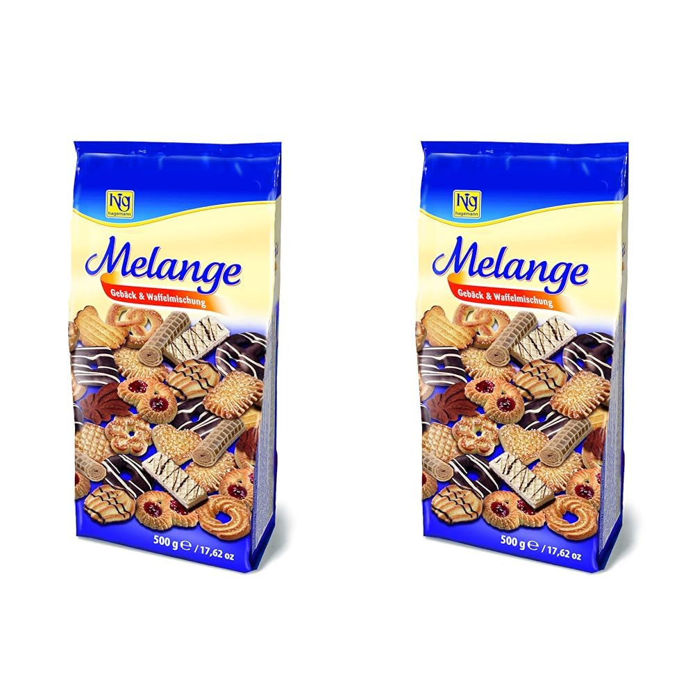 Mélange à gaufrettes mélangées, chocolat, 500 g (paquet de 2)
