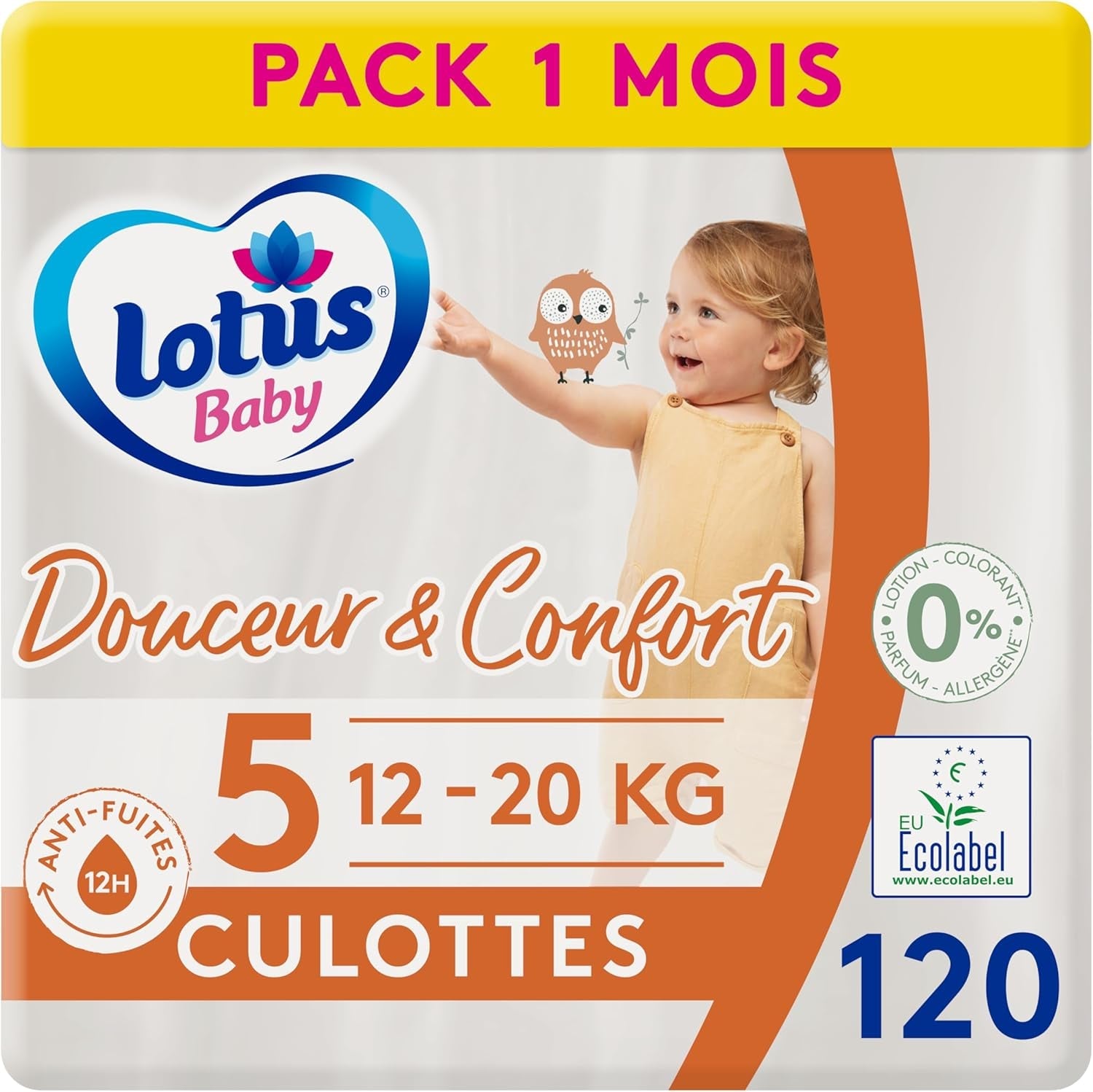 Douceur Naturelle - Culottes, Taille 6 (16-26 kg) Pack 1 mois - 112 culottes