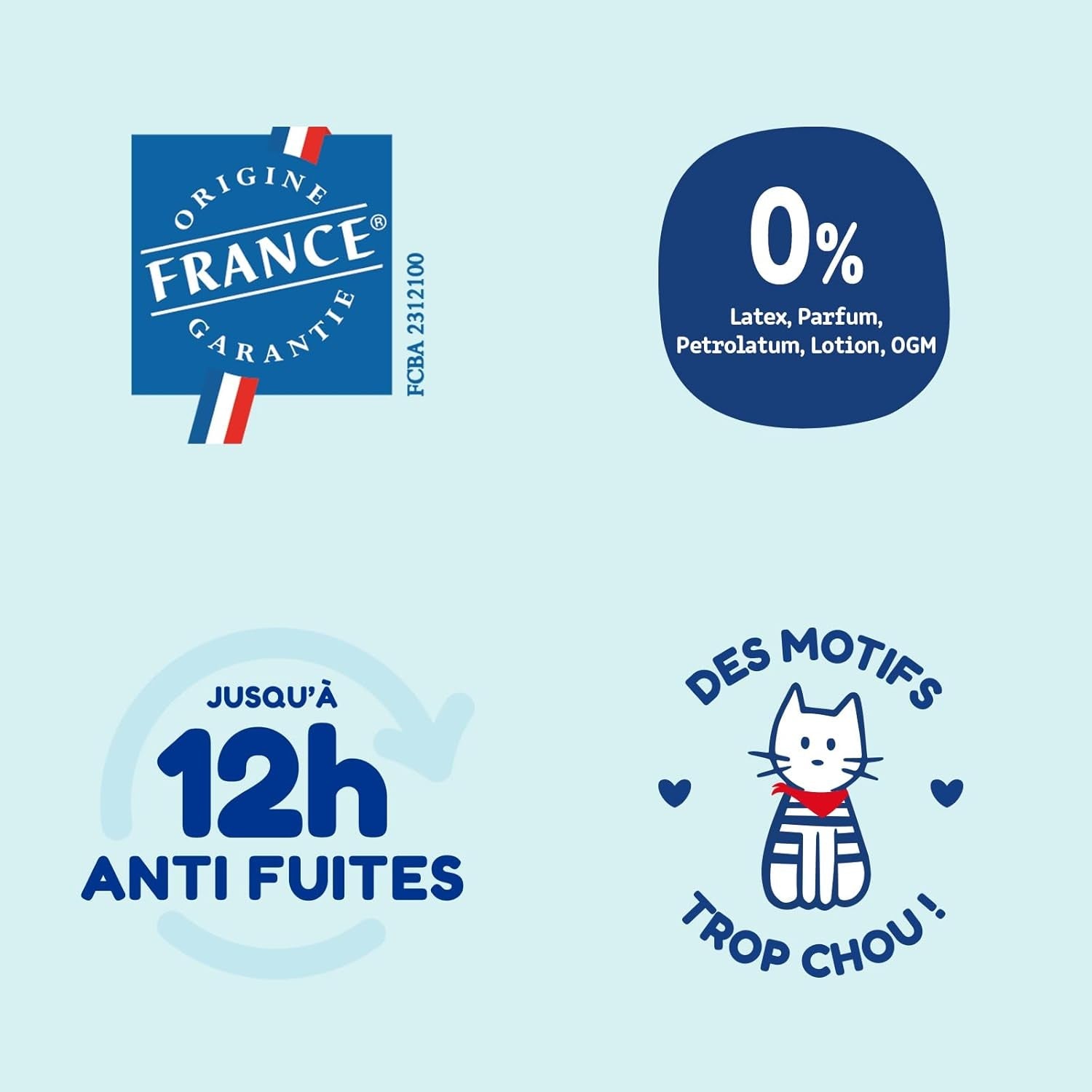 - Couches taille 3 (4-9 kg) - saines et très absorbantes - étanche 12 heures - sans substances indésirables - fabriquées en France - prix abordable - 150 couches jetables