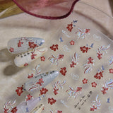 JMEOWIO Autocollant 3D pour ongles en forme de poisson Koi