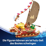 LEGO Ç€ Disney Moana 2 : Le radeau d'aventure de Moana - Bateau jouet avec voiles, pont amovible, feu de camp et 3 mini-poupées dont Loto et Moni - Cadeau pour les filles de 6 ans et plus et les fans - 43270 Jeux de construction Beuche den LEGO-Store