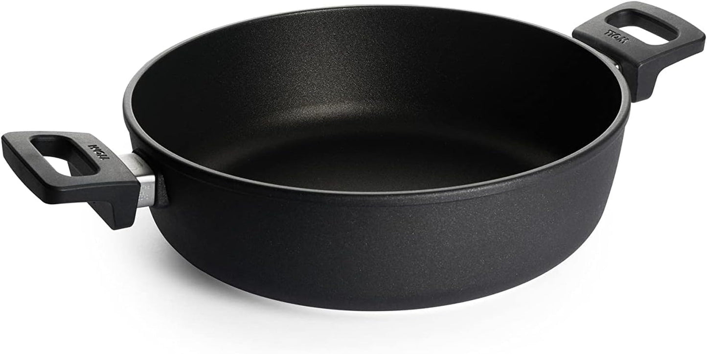 Woll Nowo Titanium Kasserolle - Induktiv -, Ø 32 Cm, 8 Cm Hoch, 5.5 Liter, Mit 2 Seitengriffen - Geeignet Für Alle Herdarten Moules et plateaux pour la cuisson Naty Shop 4 litres